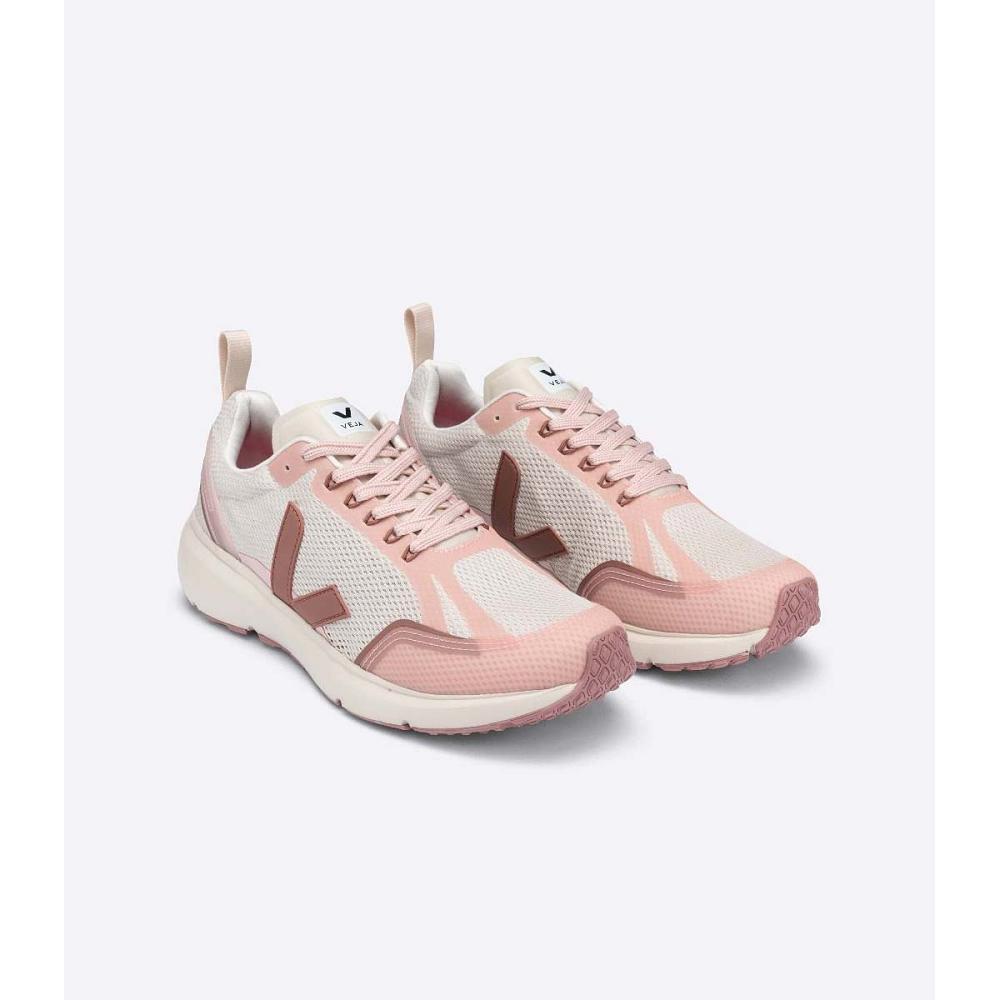 Women's Veja CONDOR 2 ALVEOMESH Shoes Beige/Pink | SG 497PJJ